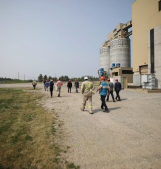 Visitors take a tour of OPG's Atikokan Generating Station during its 40th anniversary celebration event.