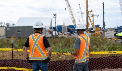 Workers at OPG's Darlington New Nuclear Project site.