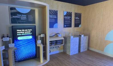 The Nuclear Discovery Centre features interactive and educational exhibits, including a nuclear reactor module and hands-on energy demand forecast simulator.