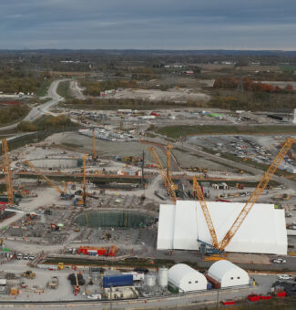 The site of the Darlington New Nuclear Project in Clarington, Ontario.