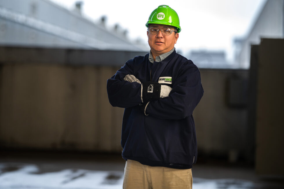 An Indigenous OPG employee
