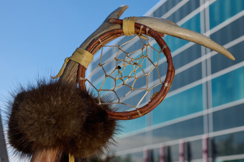 An indigenous dream catcher at National Day of Truth and Reconciliation