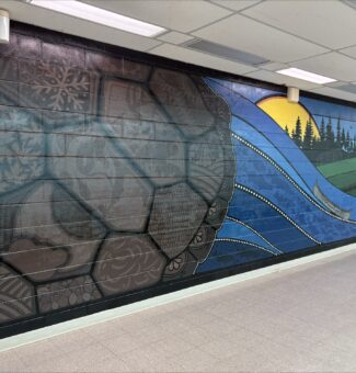 A look at the new artwork in the halls of Lennox Generating Station.