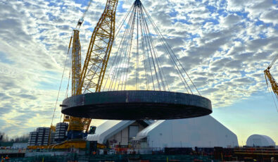 Construction activity at OPG's Darlington New Nuclear Project site location in Clarington