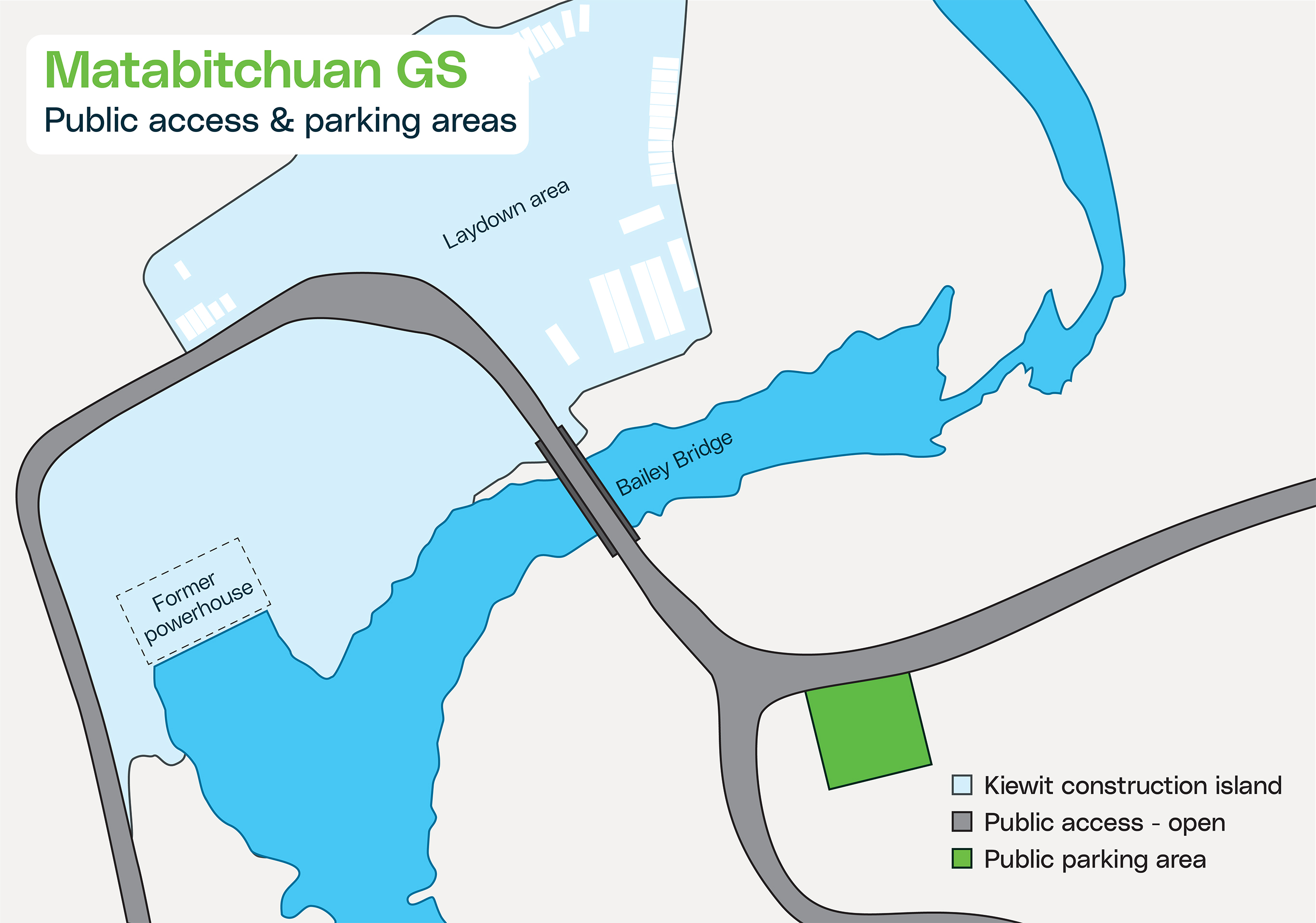 A map of the Matabitchuan site showing available parking in the bottom-right corner.