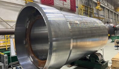 A view of steam generators under construction for the Pickering Refurbishment at BWXT Canada.